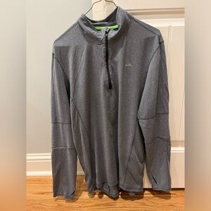 Gray Brooks 1/4 Zip. Gray. Size Large. Make offer and I’ll ship within 24 hours.